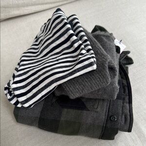 Striped and Plaid Clothing Bundle